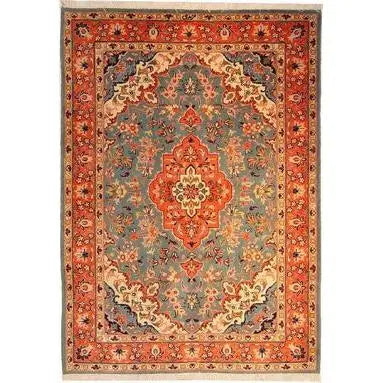 One Of The Kind Persian Yazd Rug 6'0" x 4'3"